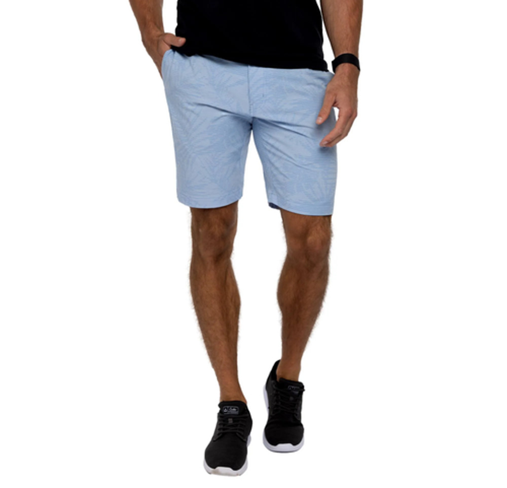 Travis Mathew Men's Street Art Golf Shorts 9"-Bel Air Blue Size 32 A010525